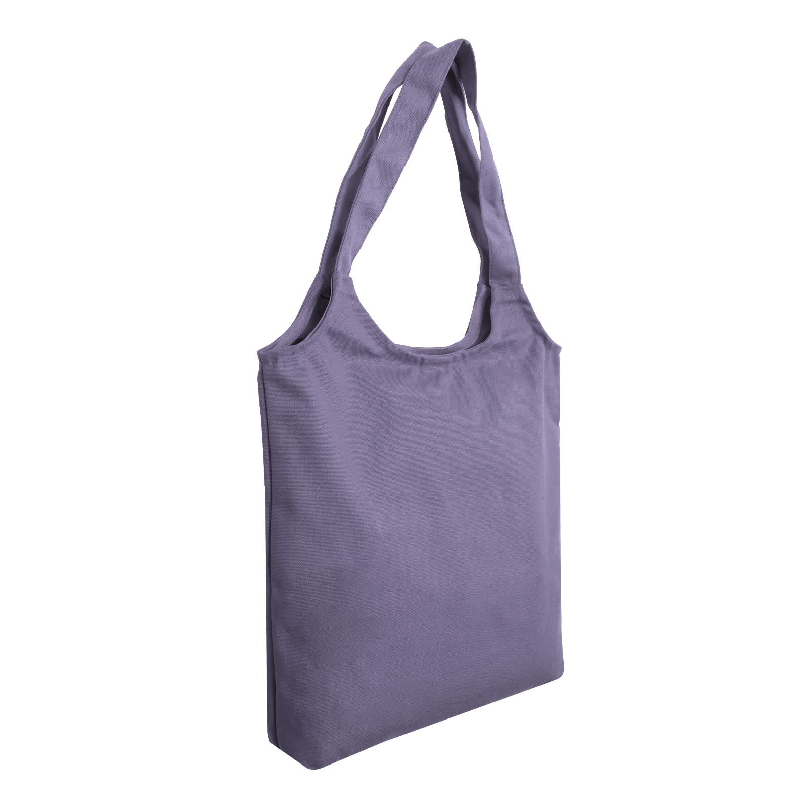 Bolso de Mano de Lona Reutilizable Bolso de Compras Personalizado Púrpura