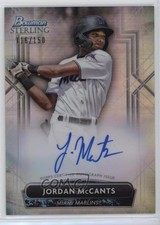 2022 Bowman Sterling Prospect Refractor 116/150 Jordan McCants #PA-JM Auto 0q3