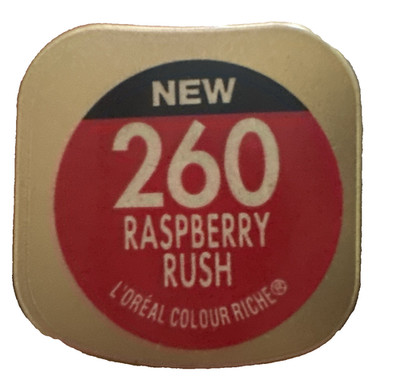 L'Oreal Colour Riche Lip Colour Lipstick 260 RASPBERRY RUSH,dark berry burgundy