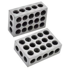 1 Pair Matched 1-2-3 Blocks 23 Holes .0002" Machinist 123 Jig Ultra Precision