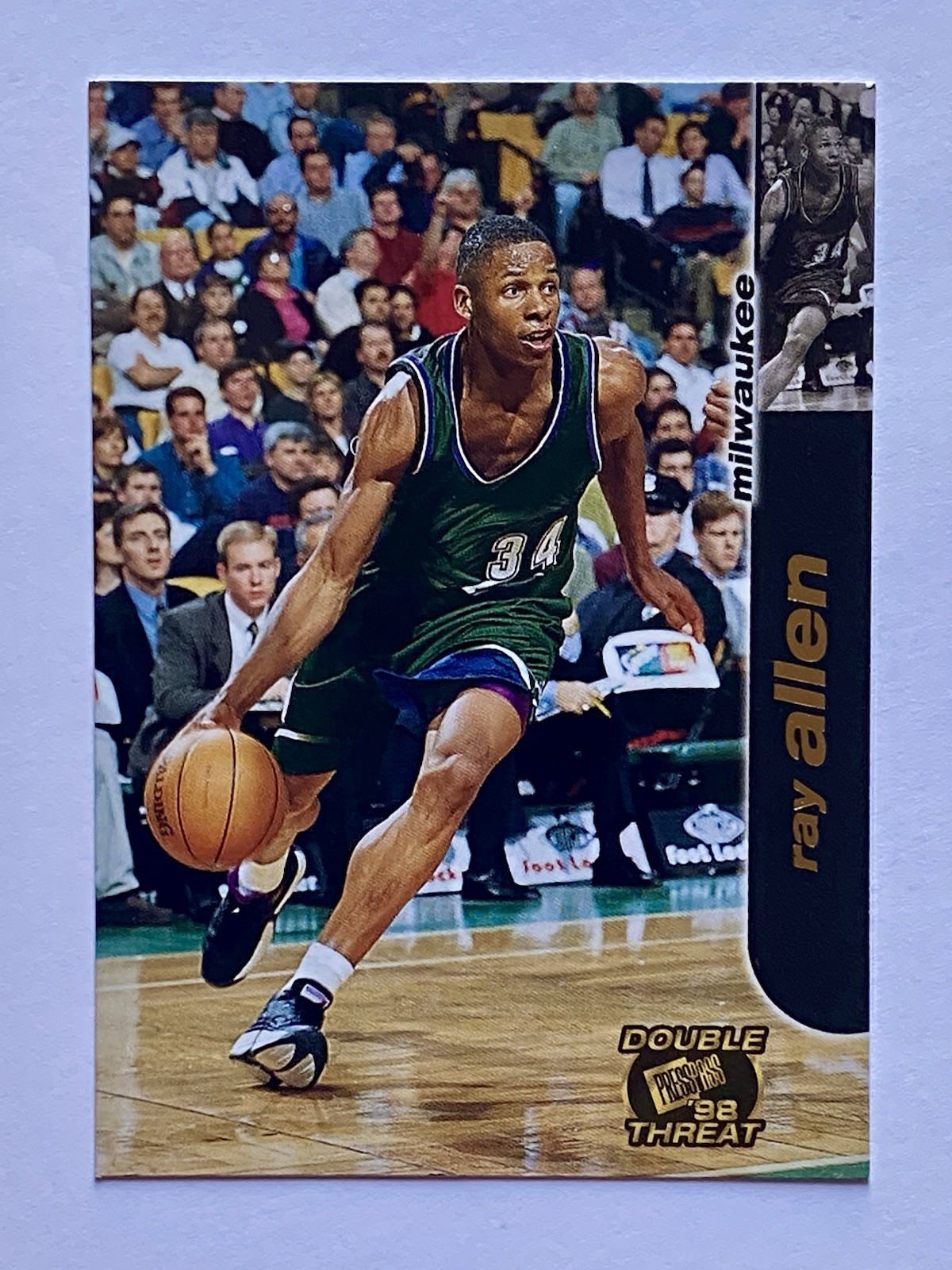 1998 Press Pass Double Threat #39 Ray Allen BUCKS