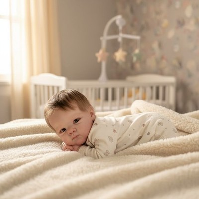 Lifelike 18'' Reborn Baby Doll - Full Silicone Vinyl, Anatomically Correct Girl