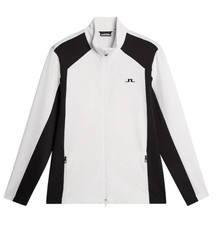 J. LINDEBERG BANKS MID LAYER MEN'S MEDIUM FULL ZIP WHITE GOLF NEW NWT