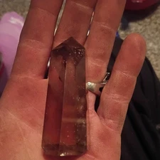 160g Natural Smokey quartz Obelisk Quartz Crystal Point Wand Reiki Gem