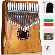Newlam Kalimba Thumb Piano 17 Keys, Portable Mbira Finger 17 Wood