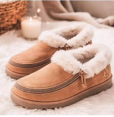 New Women's Shearling Lined Tan  Vegan Leather Chestnut Billy Booties