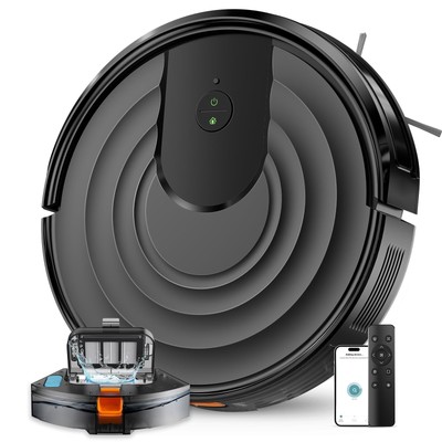 Robot Vacuum and Mop Combo, Robotic Vacuum Cleaner 5000Pa Strong Suction 130 ...