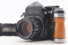  N MINT Grip Pentax 6x7 67 TTL Mup Film Camera SMC T 105mm f2.4 Lens From JAPAN