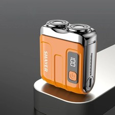 Mini Electric Smart Shaver   Dual Blade, Digital Display, Rechargeable Beard