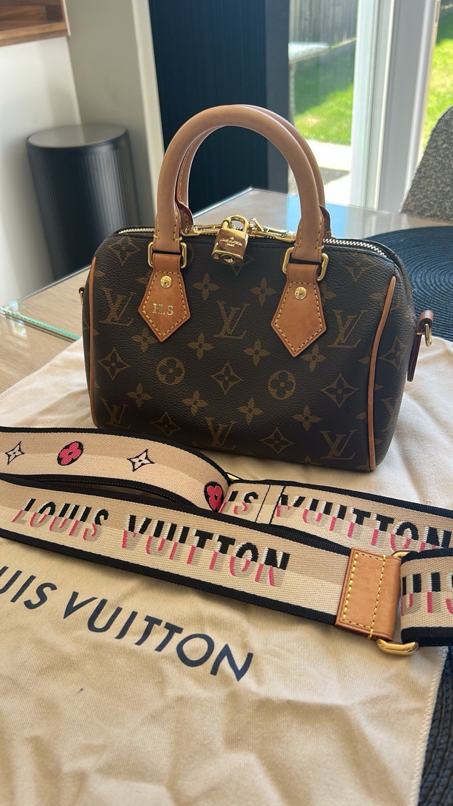 Louis Vuitton Speedy 20 Monogram with Adjustable Jacquard Stap