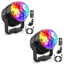 2PCS Disco Party Lights LED Stage Ball Lights Club KTV Strobe DJ Sound Activated