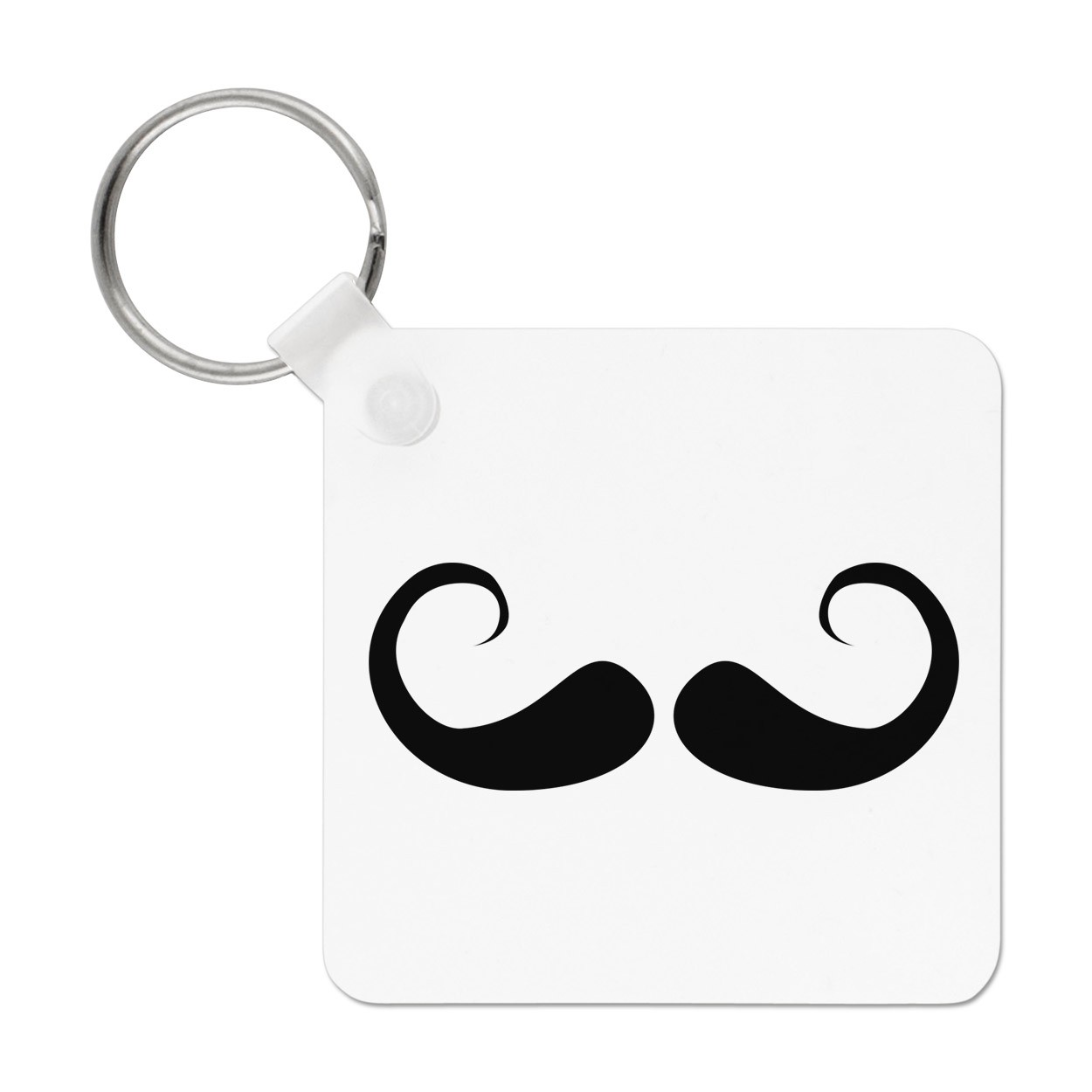 Imperial Moustache Keyring Key Chain - Mens Hipster Beard Funny