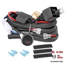 Wiring Harness 2 Lead, Fastchoy Auto 12v Nylon LED Light Bar Wiring 2 Leads