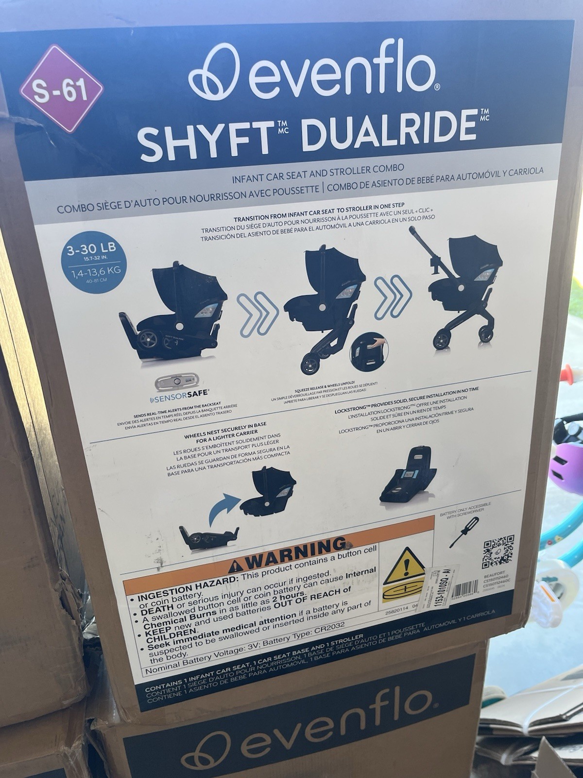 BRAND NEW - Evenflo Shyft DualRide Infant Seat and Stroller Combo With Base