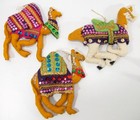 Vintage Lee Wards Felt Sequin Wise Men with Camels Horse Ornament Set Nativity — photo 5