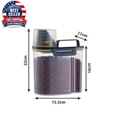 Cat Dog Food Storage Container Sealed Moisture-Proof Plastic Tank Pet Food Conta