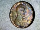 1928 s lincoln wheat cent penny Toned  — photo 1