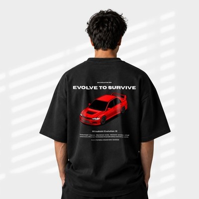 2005-2007 Mitsubishi Evolution IX Shirt - Oversized Heavyweight Motorsport Gift