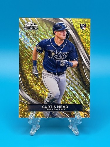2024 Topps Chrome Black Curtis Mead #27 Gold Mini-Diamond /50 (RC)