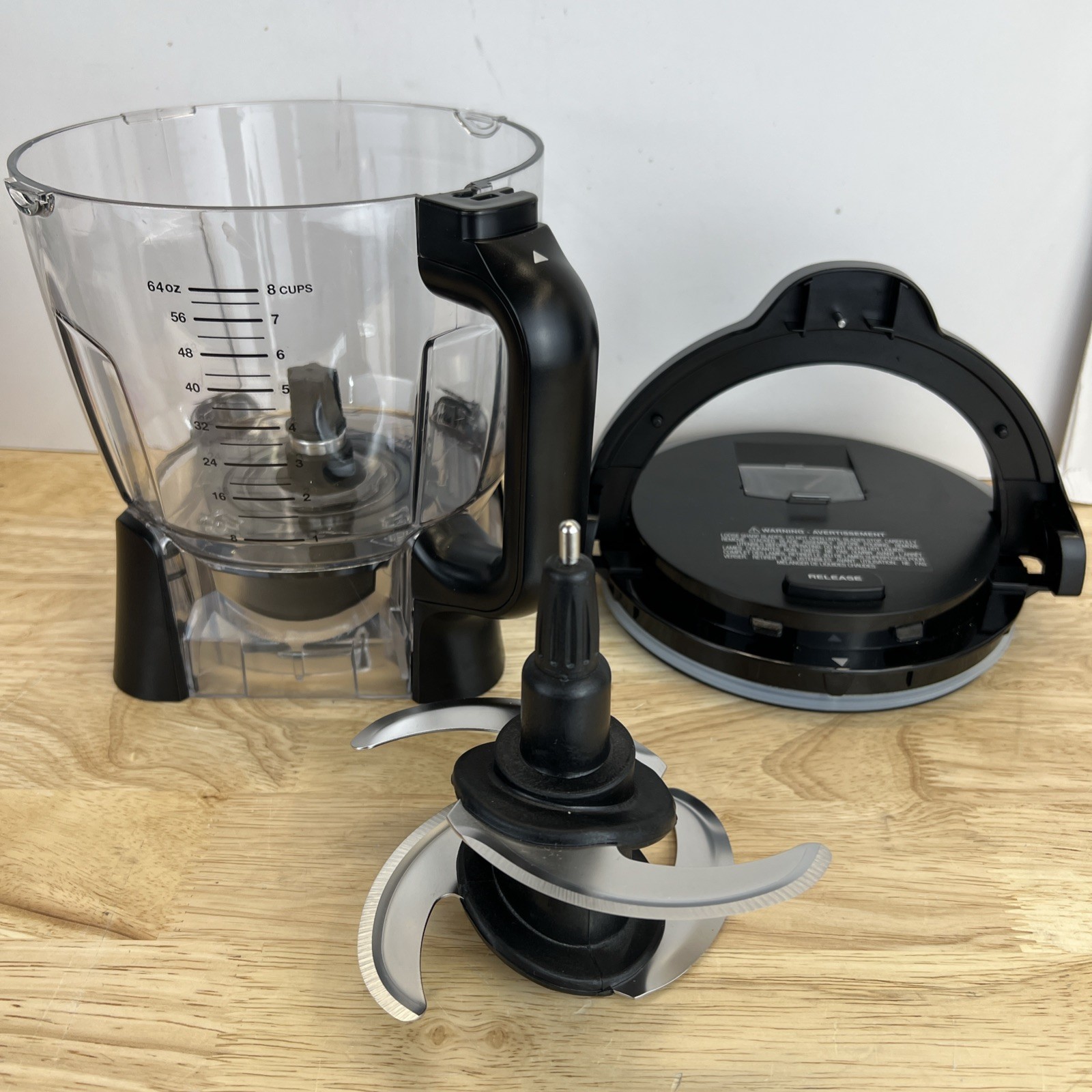 Ninja Blender Food Processor Bowl, Lid & Blade 64 oz BL770 BL780 BL771 BL660
