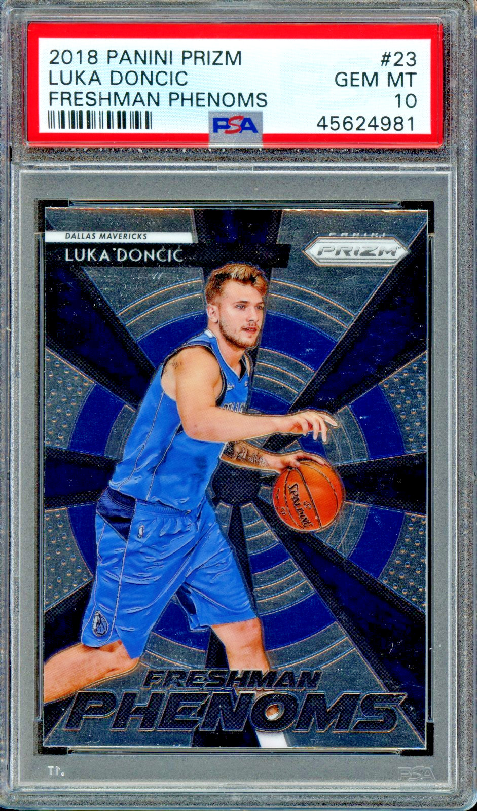 2018 Panini Prizm Freshman Phenoms #23 Luka Doncic PSA 10 GEM MINT