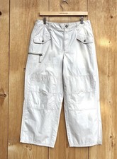 Anthropologie Tan Cargo Cropped Pants Sz 29