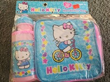 Bolsa de manillar de bicicleta Hello Kitty con botella deportiva