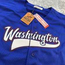 Headgear Classics Washington Black Senators 1938 Negro League Baseball Jersey M