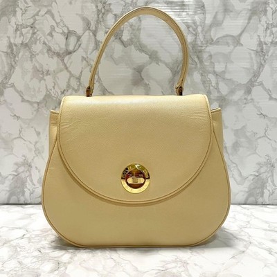 GIVENCHY Hand Shoulder Bag Tote Purse 2way 4G Leather Cream Authentic