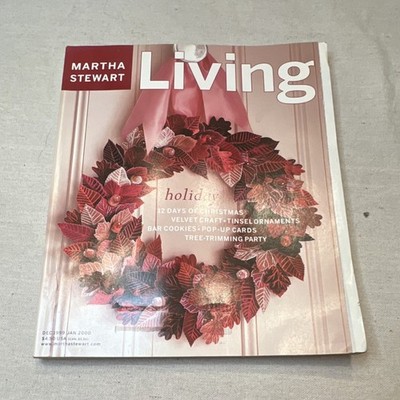 Martha Stewart Living Dec/Jan 2000 Illustrated Magazine Christmas Crafts Cookies