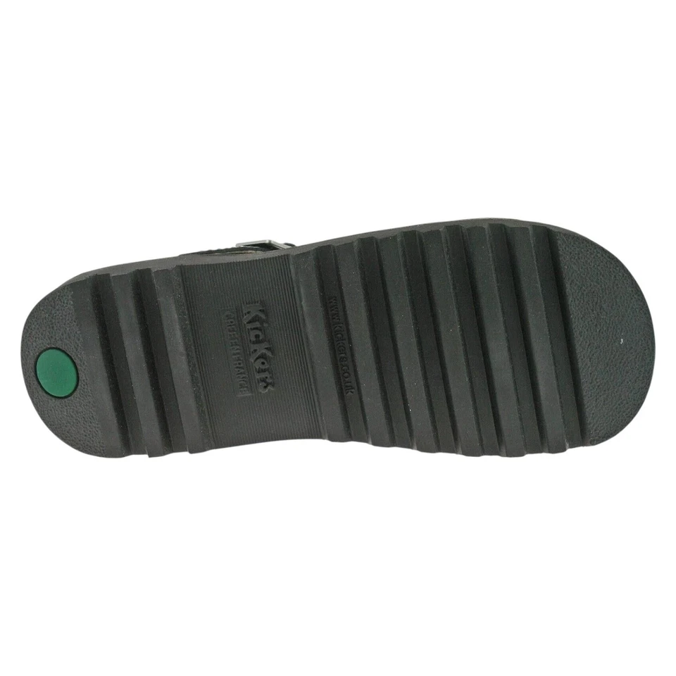 Kickers Niña T Cuero Negro Regreso Al Zapatos de Colegio Elegante GB 12.5 Eu 31 - Imagen 4 de 4