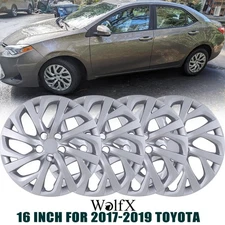 4pcs 16" Inch Wheel Cover Snap On Hubcap for 2009- 2017 2018 2019 Toyota Corolla