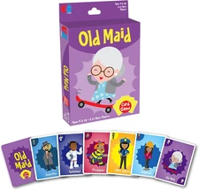 Old Maid Card Game - Jumbo Size, Colorful Character Cards for Kids Ages 4 and Up
