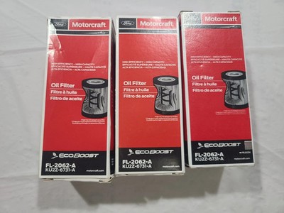 Ford Motorcraft FL-2062A oil filter KU2Z-6731-A EcoBoost ~ Lot of 3 ~ NEW