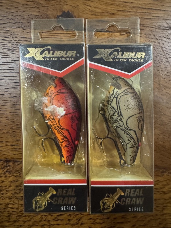 Lot 2 XCalibur Real Craw Square Lip Crankbaits Silent Ditch Craw And Nest Robber