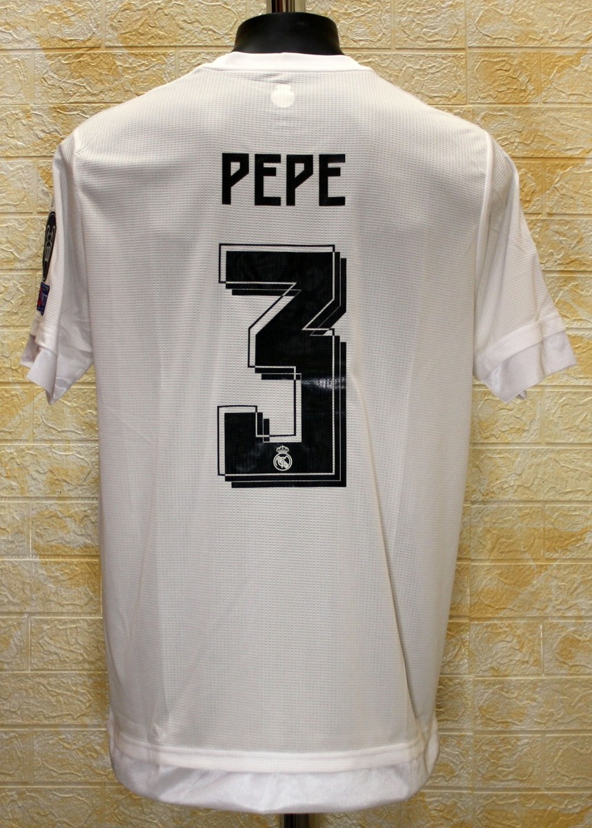 Real Madrid 2015-16 UEFA CL Final Milan jersey Pepe #3 | eBay
