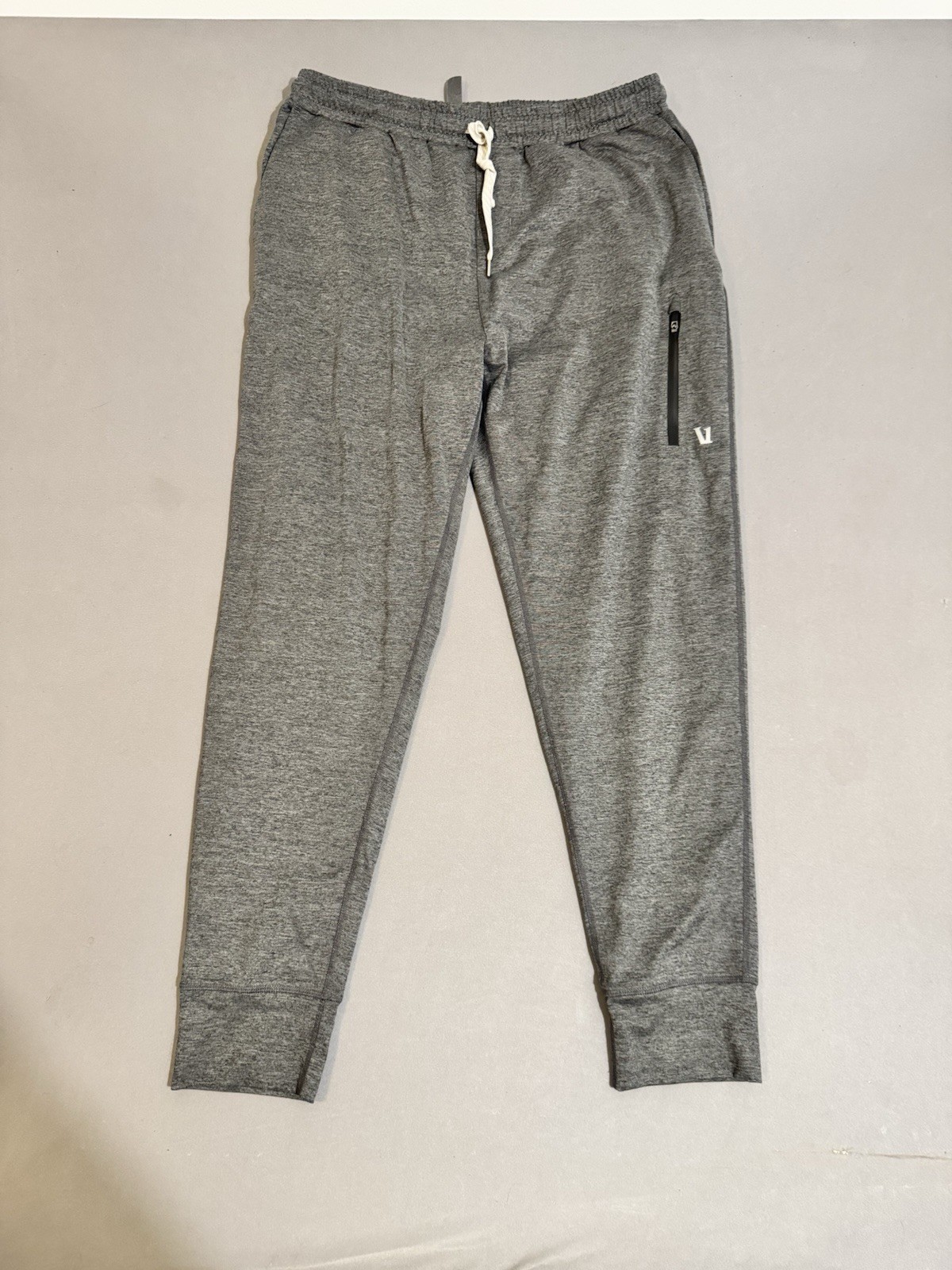 Vuori Mens Sunday Performance Jogger Pants Light Heather Gray V416 Size L