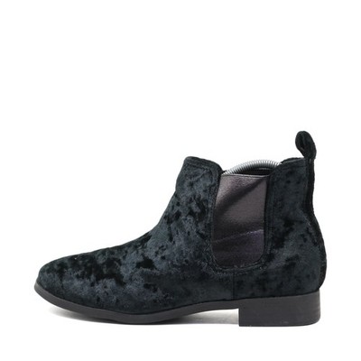 TOMS Damen Chelsea Boot Stiefeletten Schwarz Veloursleder Anziehen Boots EU 38.5