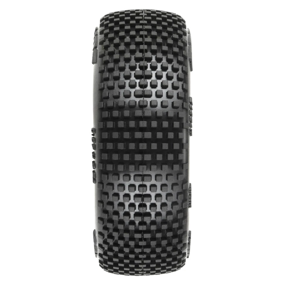 Pro-Line 1/14 Hole Shot 3.0 F/R Tire MTD 12mm White Wheels (4) Typhon GROM - Image 3 of 4