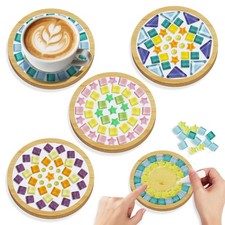 Mosaic Tiles, 4 Sets DIY Glass Mosaic Tiles for Crafts,4 Styles of DIY Mosaic...