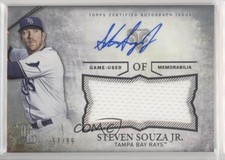 2015 Topps Triple Threads Unity Jumbo Relics 57/99 Steven Souza Jr Auto 7l6