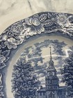 Liberty Blue Independence Hall Blue White 10" Dinner Plate — photo 6