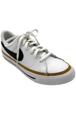Nike Kid's Boy Court Legacy Lace Up Sneakers White/Brown/Black
