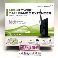 High Power WiFi Range Extender BRAND NEW Amped Wireless Internet Extender