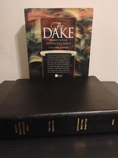 KJV Dake's Annotated Reference Bible LARGE PRINT Black bonded Leather W/Case
