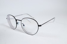Unofficial Eyeglasses UNOM0065 Unisex Black BB00 Full Rim Metal Glasses Frames