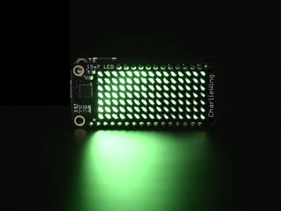 Adafruit 15x7 CharliePlex LED Matrix Display FeatherWing - Grün (ADA3136)