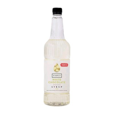 Simply Sugarfree Flavour Sirup White Chocolate 1 L, Weiße Schokolade Light, UK 