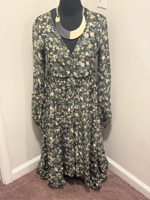 green emerald velvet dress Vivre Mini Dress | Green Floral | Womens main image 1