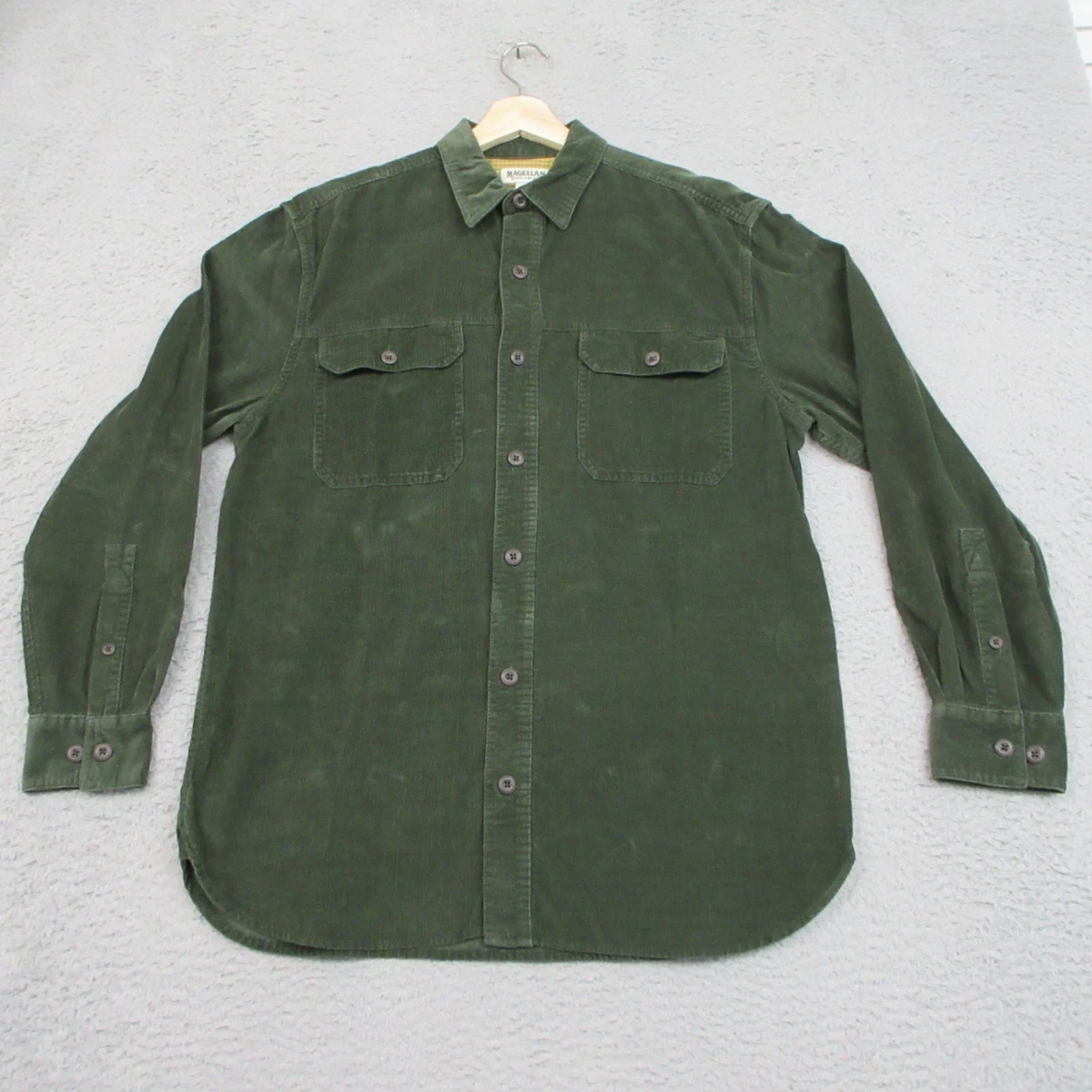 Chemise Homme Magellan Marron Clair Magick Wick Fish Gear L/S Taille X